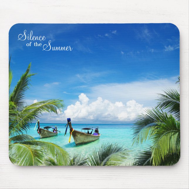 Mousepad Belo Paraíso com Navios (Frente)