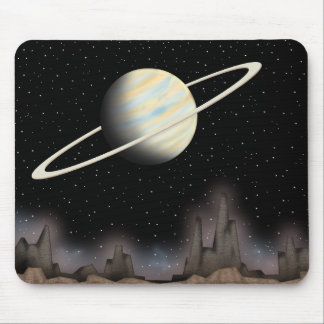 Mousepad Belo planeta situado no espaço exterior.