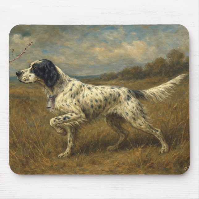 Mousepad Belo Setter, Arte (Frente)