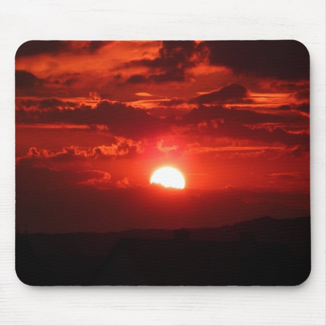 Mousepad Belo Sol Laranja e Vermelho (Frente)