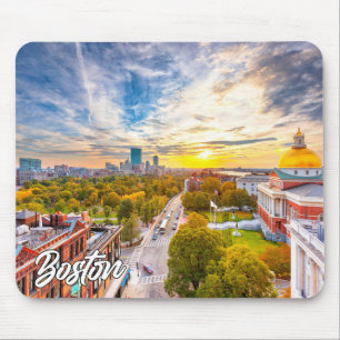 Mousepad Belo Sunset em Boston, Massachusetts, EUA