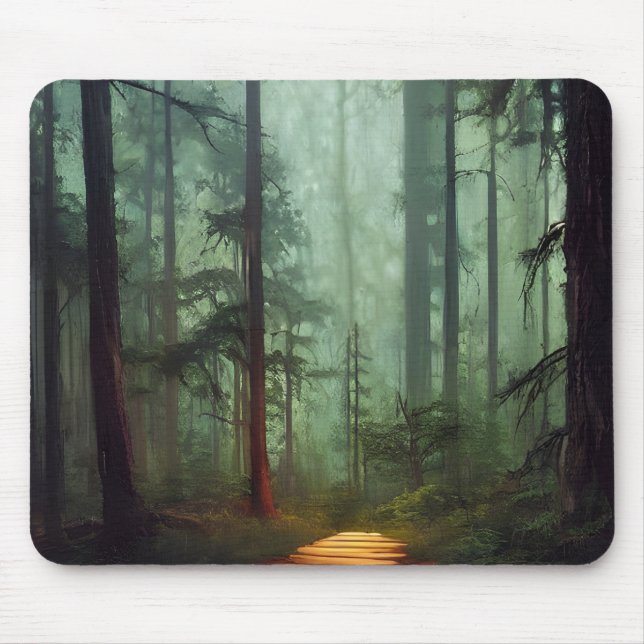Mousepad Belo Trabalho de arte digital de caminho da flores (Frente)