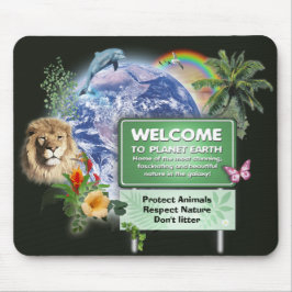 Mousepad Bem-vindo ao Planeta Terra