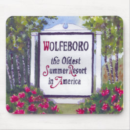 Mousepad Bem-vindo ao Sinal de Wolfeboro NH