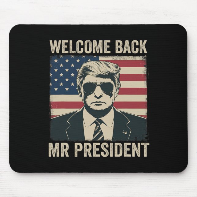 Mousepad Bem-vindo Byck Senhor Presidente Donald Trump Vitó (Frente)