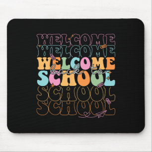 Mousepad Bem-vindo de Volta à Escola 2025 Professores Aluno