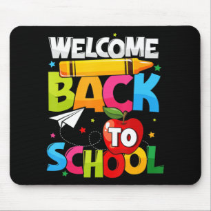 Mousepad Bem-vindo de volta à escola no primeiro dia de pro