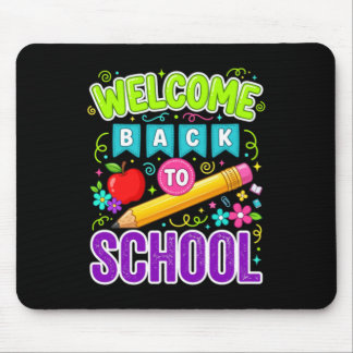 Mousepad Bem-vindo de Volta à Escola Primeiro Dia de Aula