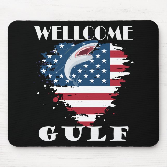 Mousepad Bem-Vindo Golfo Dos Estados Unidos Da América (Frente)