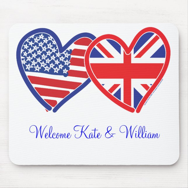 Mousepad Bem-vindo Kate & William/ Royal Wedding (Frente)