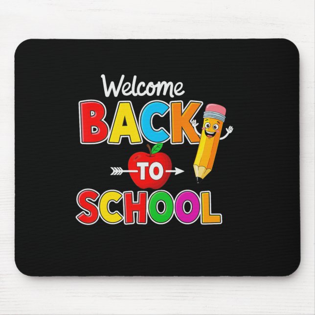 Mousepad Bem-vindos de Volta às Aulas Professores Alunos Pr (Frente)