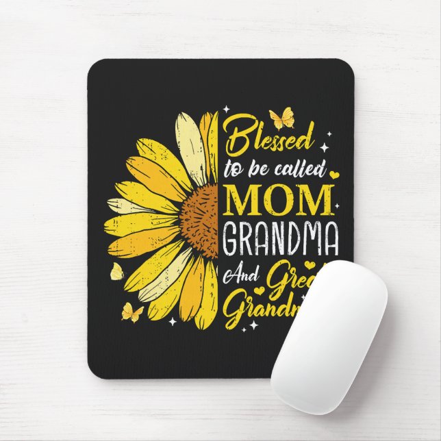 Mousepad Bendita por ser chamada de Mãe Avó (Com mouse)