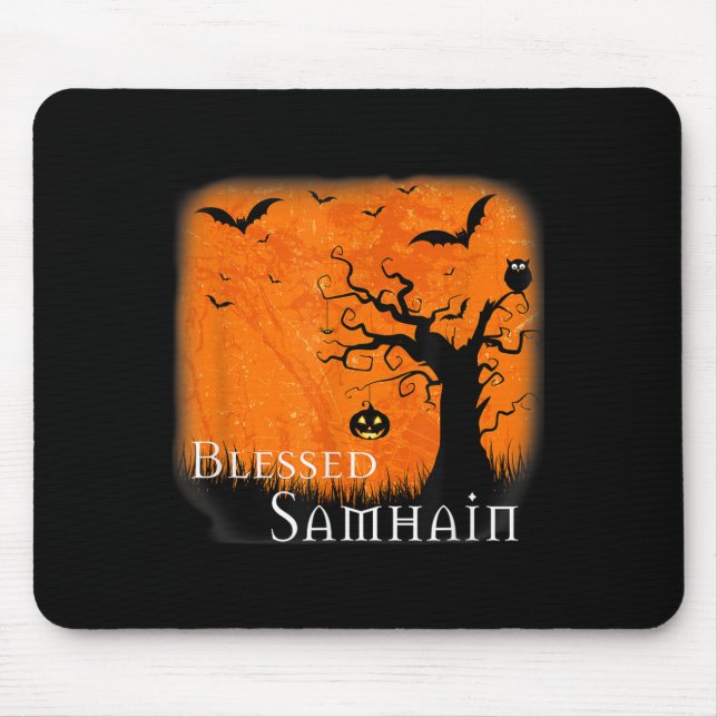 Mousepad Bendito Samhain Wiccan Celtic Pagan Halloween Witc (Frente)