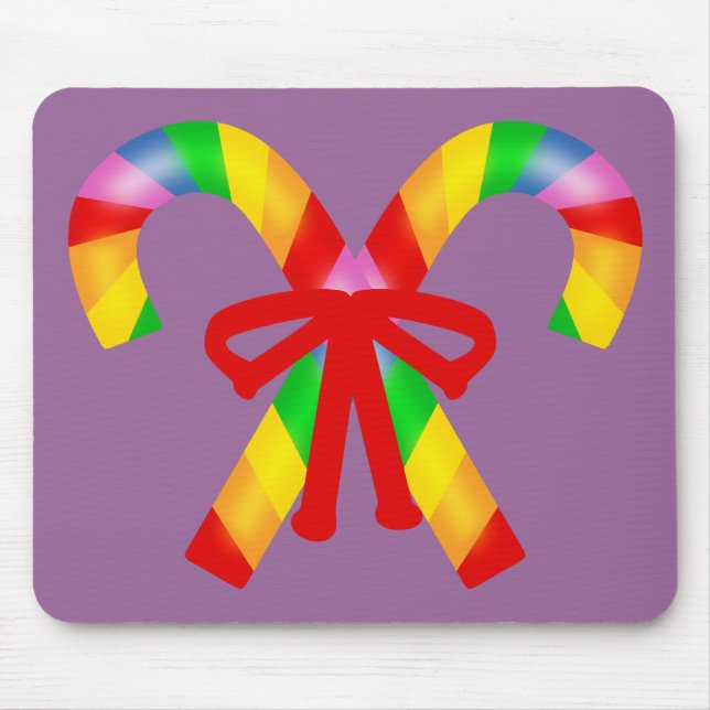 Mousepad Bengalas de Doces Arco-íris (Frente)