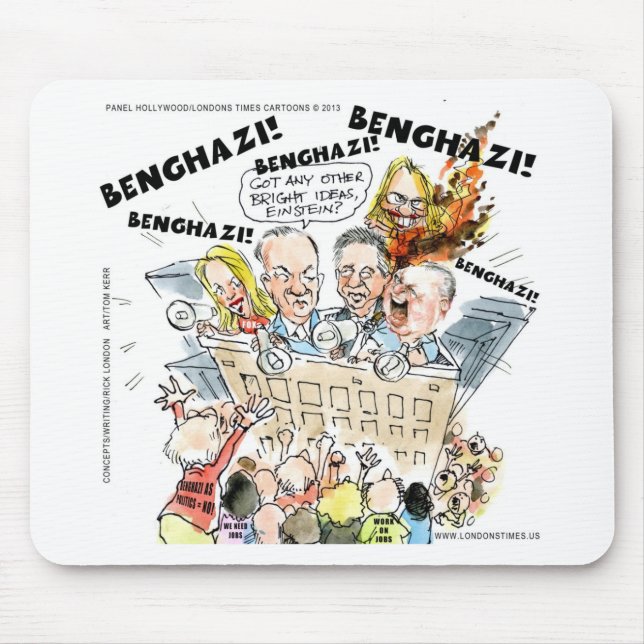 Mousepad Benghazi Shuffle Engraçado (Frente)