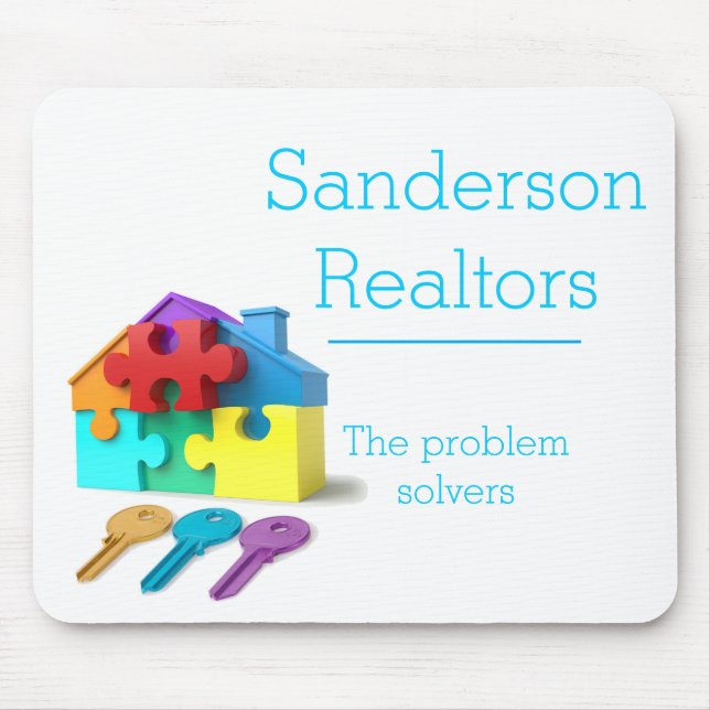 Mousepad Bens imobiliários, seguro Home, corretor de (Frente)