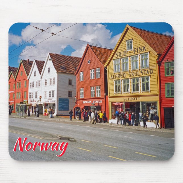 Mousepad Bergen, Noruega (Frente)