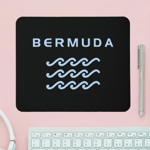 Mousepad Bermudas Triplo Oceano Onda Cor Escura