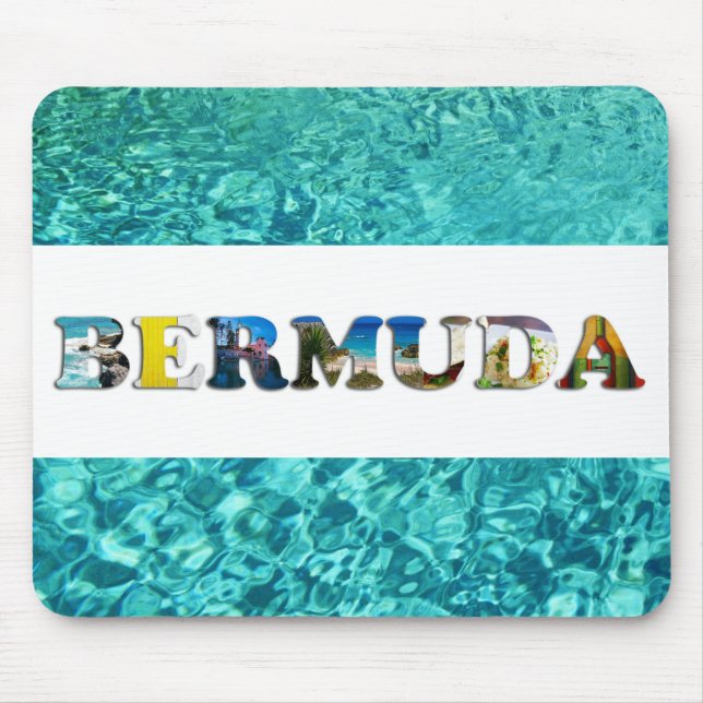 Mousepad Bermudas Tropical Beach Blue Ocean Fotografias (Frente)