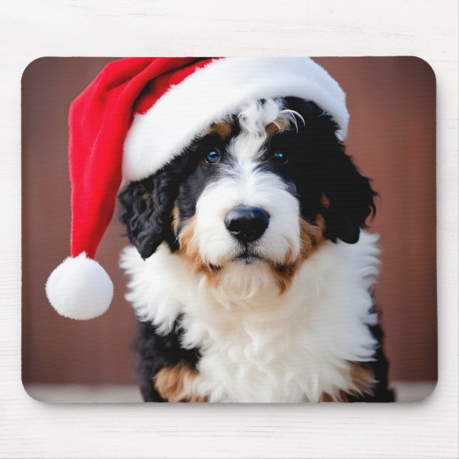 Mousepad Bernedoodle Christmas (Frente)