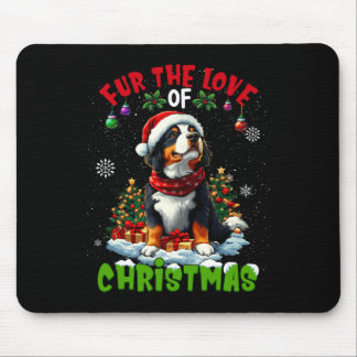 Mousepad Bernese Mountain Dog Christmas Tree Decorations Do