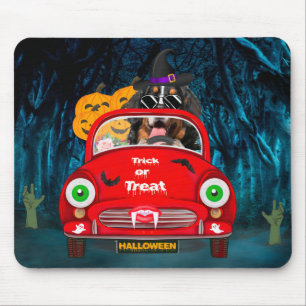 Mousepad Bernese Mountain Dog Dirigindo Carro Assusta Hallo