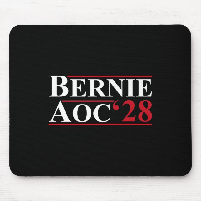 Mousepad Bernie Aoc 2028 Bernie Sanders Alexandria Cortez P (Frente)