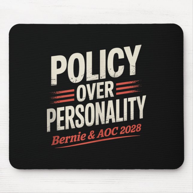 Mousepad Bernie Sanders E Aoc 2028 Para A Campanha Presiden (Frente)