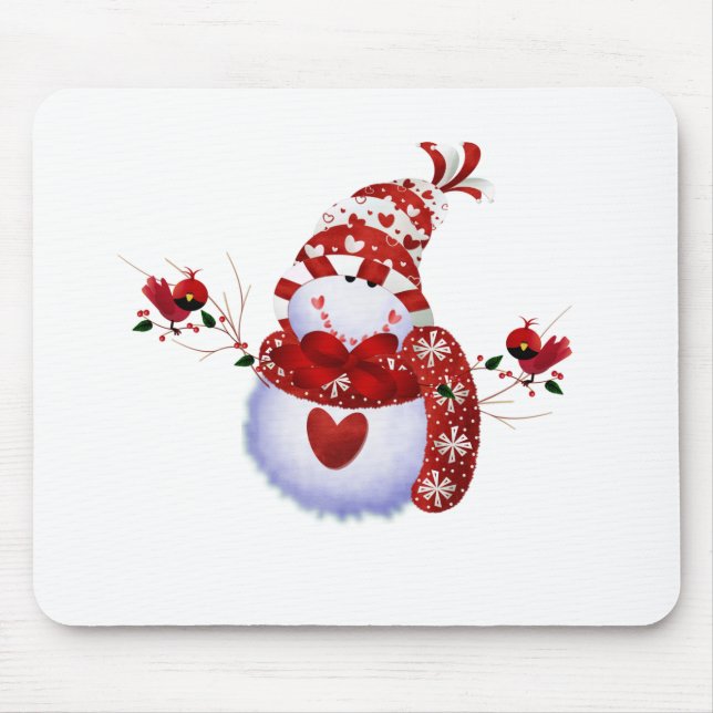 Mousepad Berry Cute Snowman (Frente)