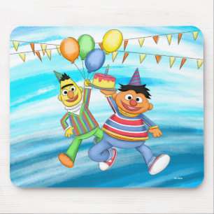 Mousepad Bert e Ernie Birthday Balloons