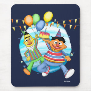 Mousepad Bert e Ernie Birthday Balloons