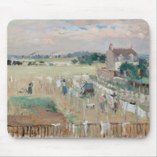 Mousepad Berthe Morisot - Arrancando a roupa para secar