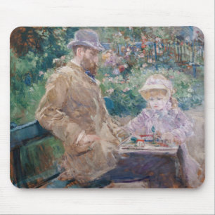 Mousepad Berthe Morisot - Eugene Manet com sua filha
