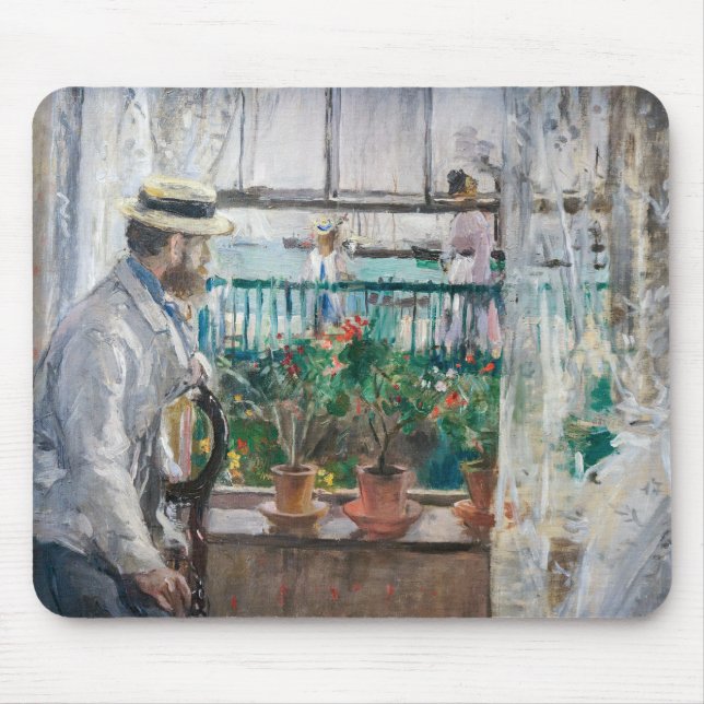 Mousepad Berthe Morisot - Eugene Manet na Ilha de Wight (Frente)