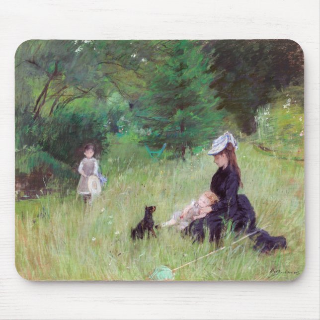Mousepad Berthe Morisot - Num Parque (Frente)