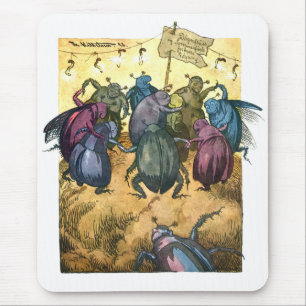 Mousepad Besouros Celebrando o Meio-Verão