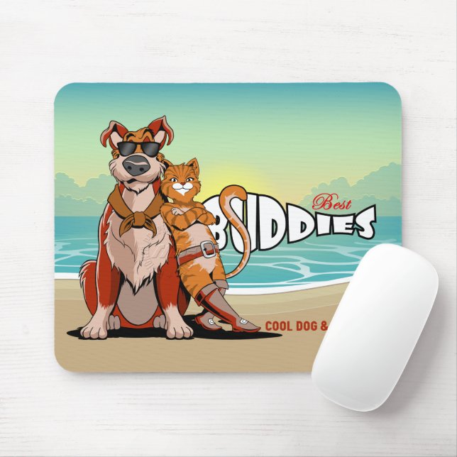 Mousepad Best Buddy |  (Com mouse)