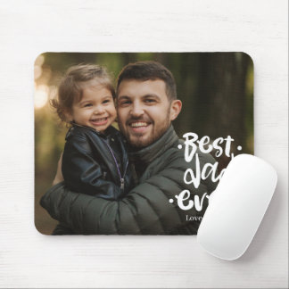 Mousepad Best Dad ever Photo Father's Day Gift Daughter