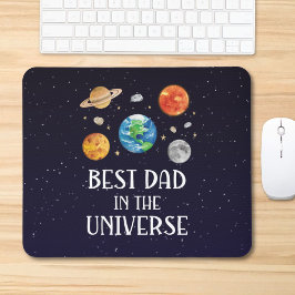 Mousepad Best Dad in The Universe Funny Quote Fathers Day