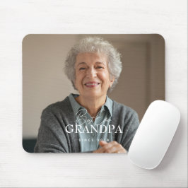 Mousepad Best Ever Grandma Since 20XX Simple Elegant Photo