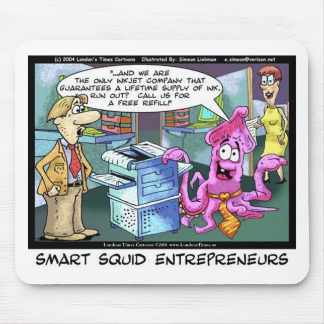 Mousepad Best Squid Entrepreneur Funny Tees Gifts Mugs Etc (Frente)