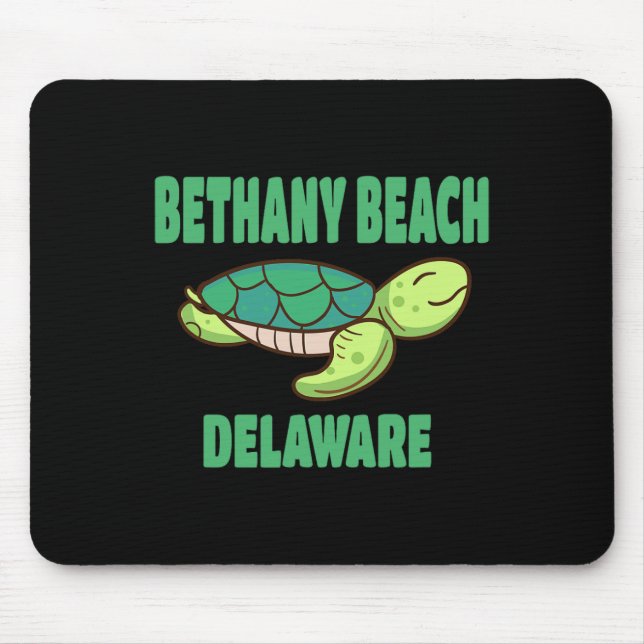 Mousepad Bethany Beach Delaware Tema Tartaruga Marinha  (Frente)