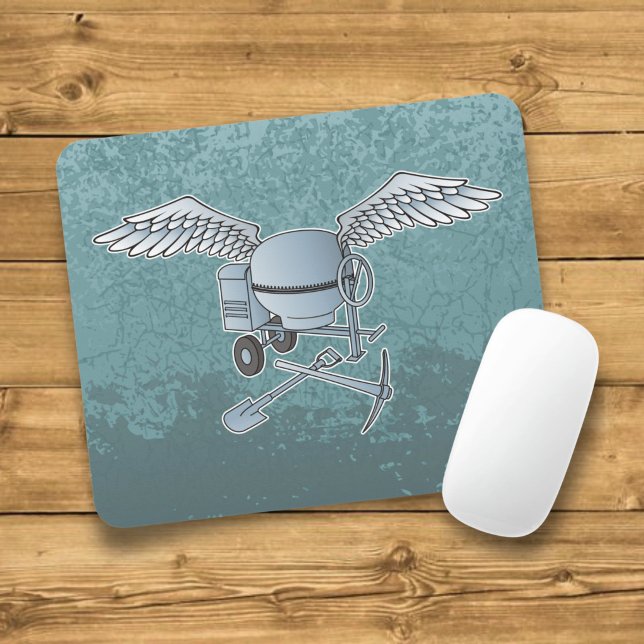 Mousepad Betoneira azul-cinza (Criador carregado)