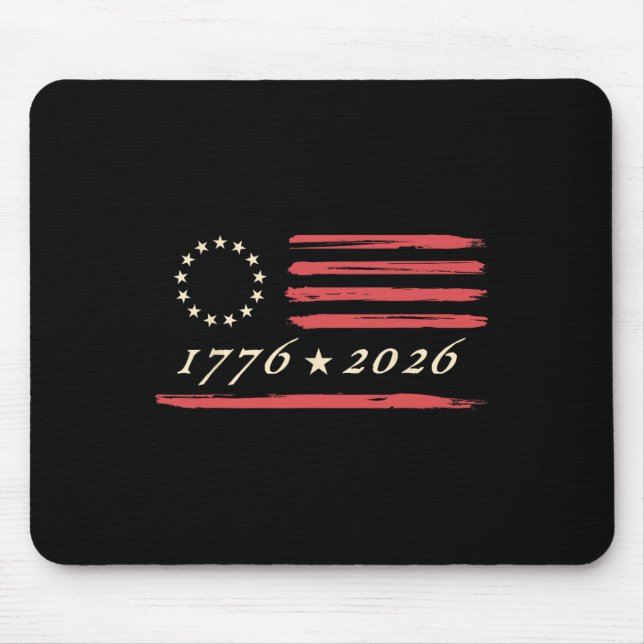 Mousepad Betsy Ross American Flag 4 De Julho Di (Frente)