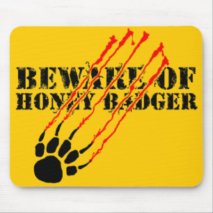 Mousepad Beware do texugo de mel