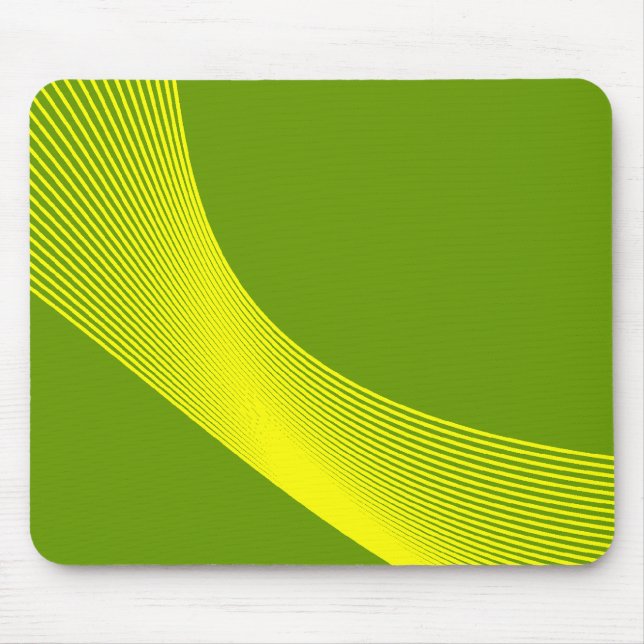 Mousepad Bézier Curves - Amarelo em verde-grama 669900 (Frente)