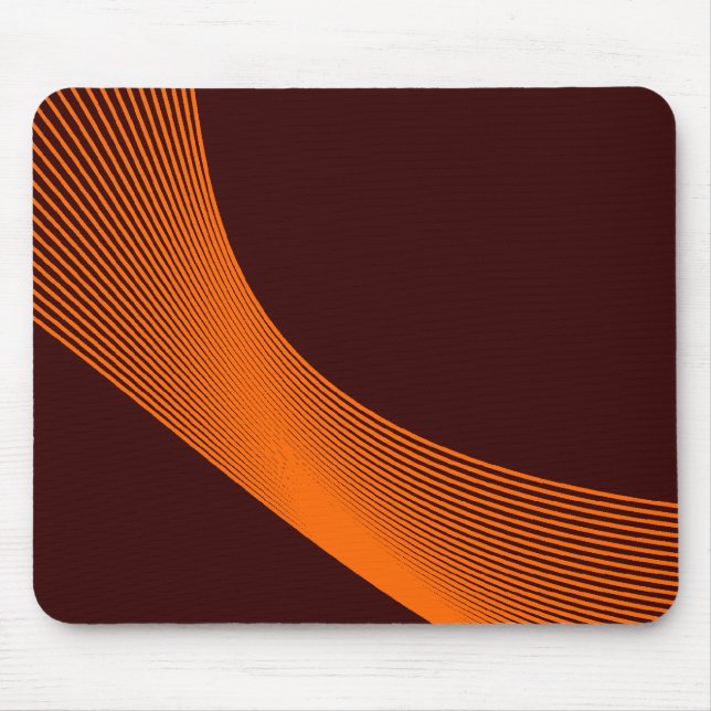 Mousepad Bézier Curves - Laranja no escuro 330000 (Frente)