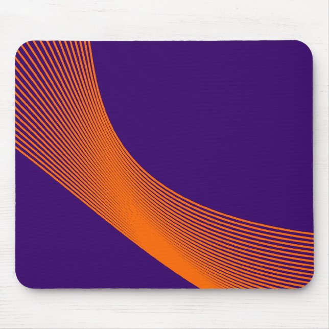 Mousepad Bézier Curves - Laranja no Profundo Roxo 330066 (Frente)