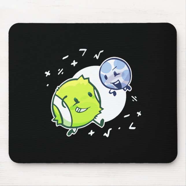 Mousepad Bfdi Tênis Ball E Golf Ball Duo Math (Frente)