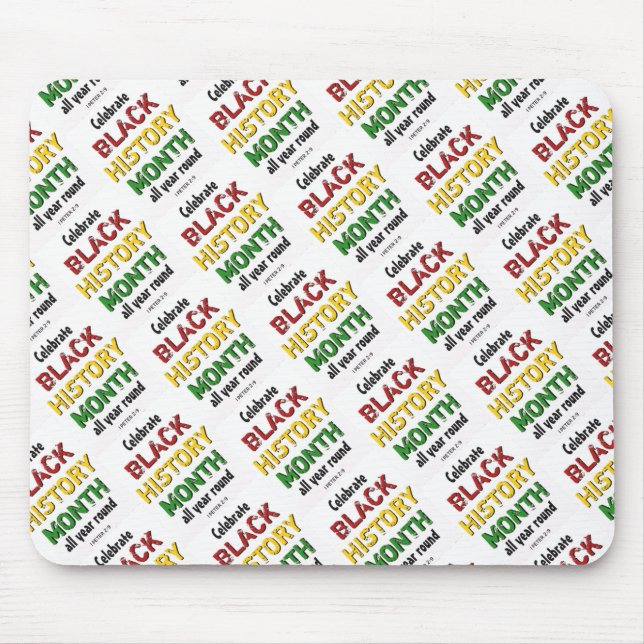 Mousepad BHM Motivacional MÊS DE HISTÓRIA NEGRA (Frente)